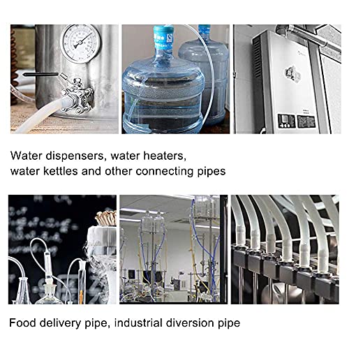 Image of Feelers Silicone Tubing, Food Grade Pure Siliconce Hose 1 /16 inch ID 1 /8 inch OD 9.84ft, High Temperature Resistant Flexible Hose for Water Air Pump, Aquarium, Home Brewing, Kitchen