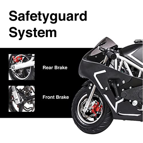 Frp 40Cc 4 Stroke Pocket Bike 01, Epa Approved Mini Bike For Kids, Mini Gas Pocket Bike W/Strong Dual Brake, Racing Pocket Rocket Max Speed 20 Mph, Realistic Mini Motorcycle Max Weight 165 Lb #TOP2