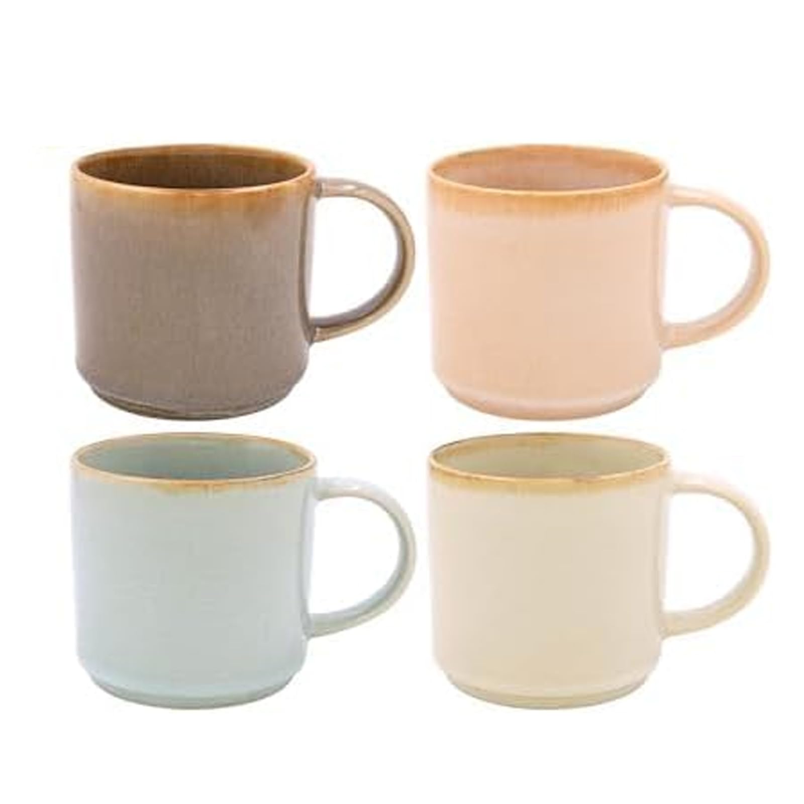 Juego de 2 tazas de café, diseño sensible esmaltado, vajilla de cocina para casa, cumpleaños y todas las ocasiones, elegantes vasos para hombres y mujeres