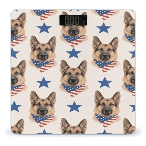 Báscula Digital de Baño Patriótica German Shepherd