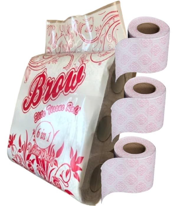 BROW Toilet Paper Roll, 6 Rolls, 160 Pulls, 3 Ply, RED (B0CVQ8BV6Y) Amazon Price History, Amazon Price Tracker