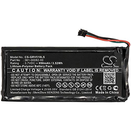 FYIOGXG 950mAh / 3.52Wh Battery for Garmin 010-01951-00, RTL510, Varia RTL501, Varia TL PN:Garmin 361-00082-00