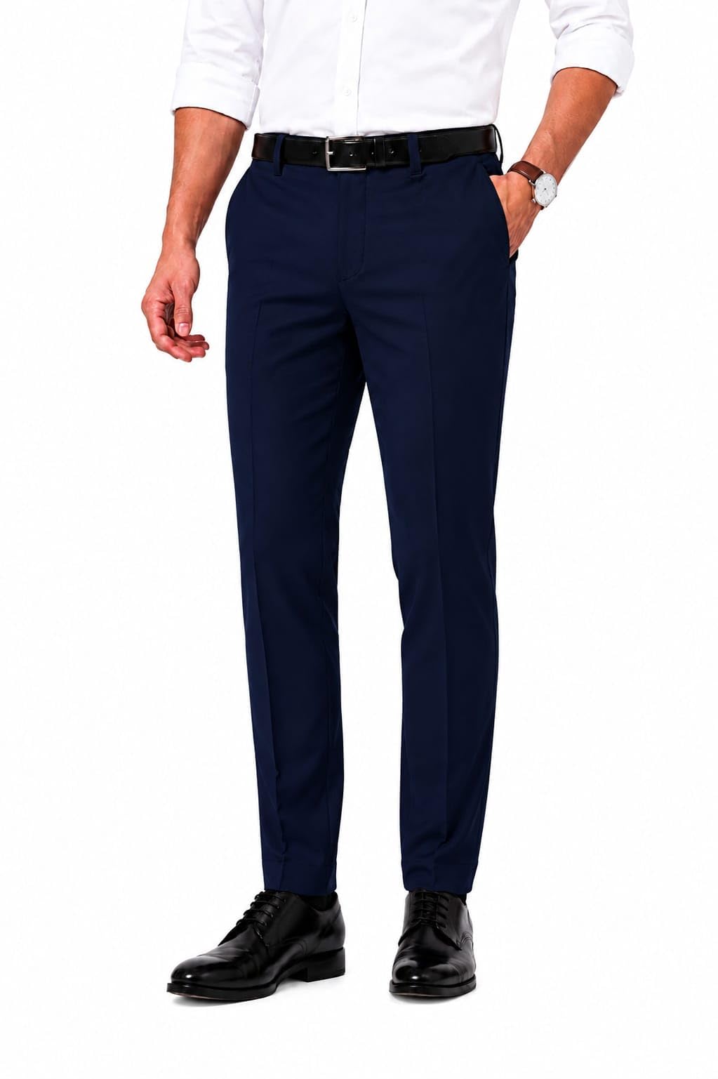 cotton scotch Men's Formal Trouser, Regular Fit, Stretchable Spandex Fabric, Breathable, Office Wear, All-Day Comfort-picture-52