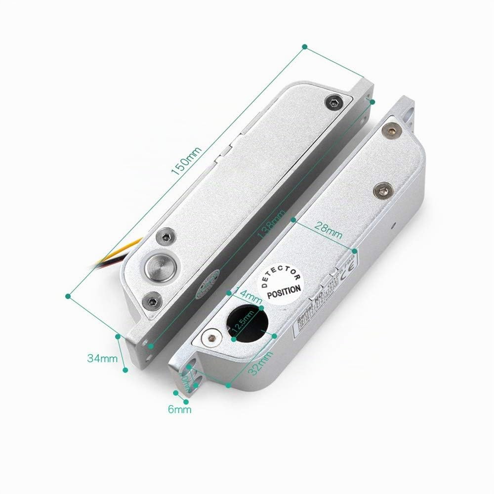 Serrure électronique à pêne dormant avec temporisation DC 12V Fail Safe avec temporisation pour système de contrôle d'accès de porte