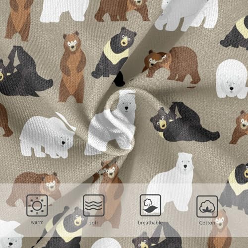 Girls' Underwear Cute Bear Cotton Stretch Comfort Toddler Panties3