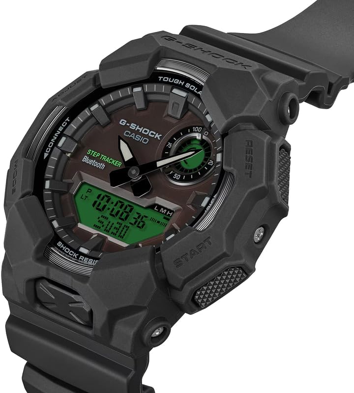 G-Shock GAB010BEG-1A Bold Electric Green Ana-Digi Black Resin Tough Solar