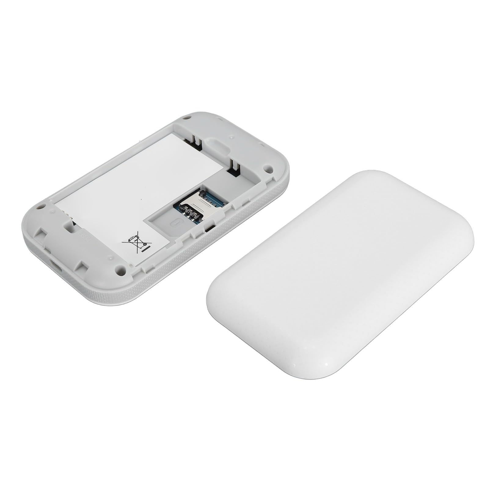 Mobilny Hotspot Wi-Fi, Odblokowane Urządzenie Hotspot Wi-Fi 4G LTE, Przenośny Router Wi-Fi z Gniazdem Karty SIM do Podróży, Obsługa B1/3/5/7/8/20/40 (WHITE)