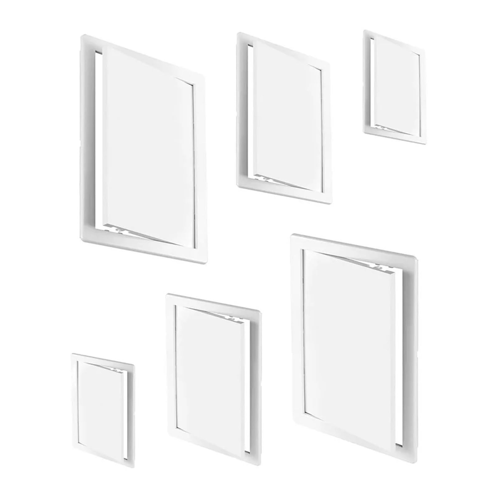 Access Panel, Hinged Inspection Access Hatch ABS Plastic White