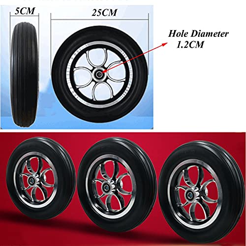 Roulette fauteuil roulant 10 pouces pour réparer une roue avant usée - 2