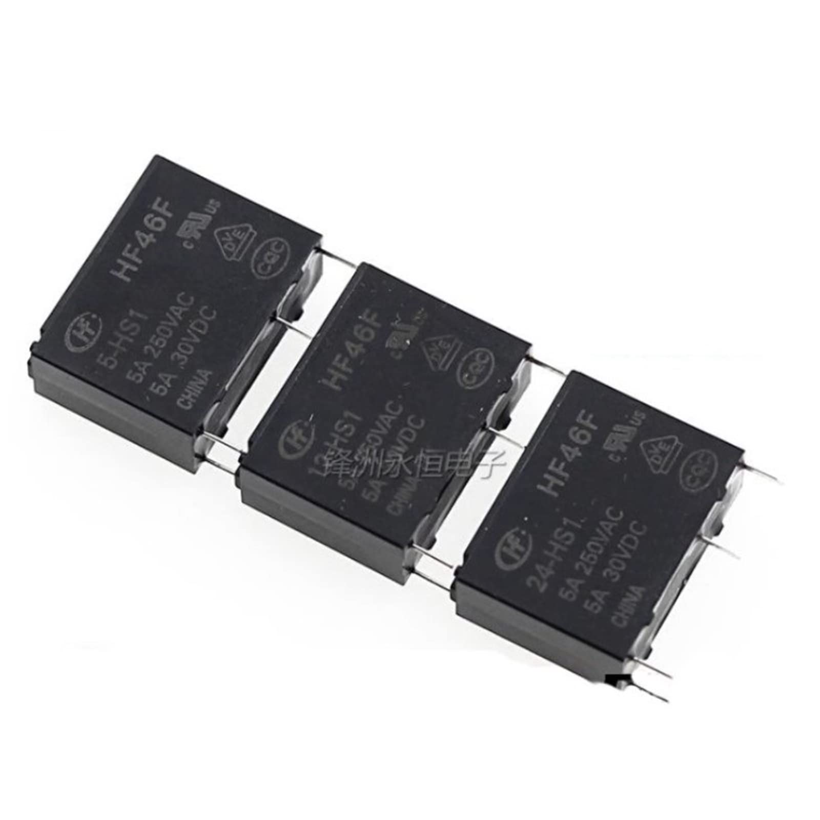 WBNFFUCYU Relay 10PCS HF46F-3-HS1 HF46F-5-HS1 HF46F-003-HS1 HF46F-012-HS1 HF46F 024 HS HF46F-18-HS1 3V 5V 12V 24V 24VDC 5A 250VAC 4PIN(HF46F-18-HS1)