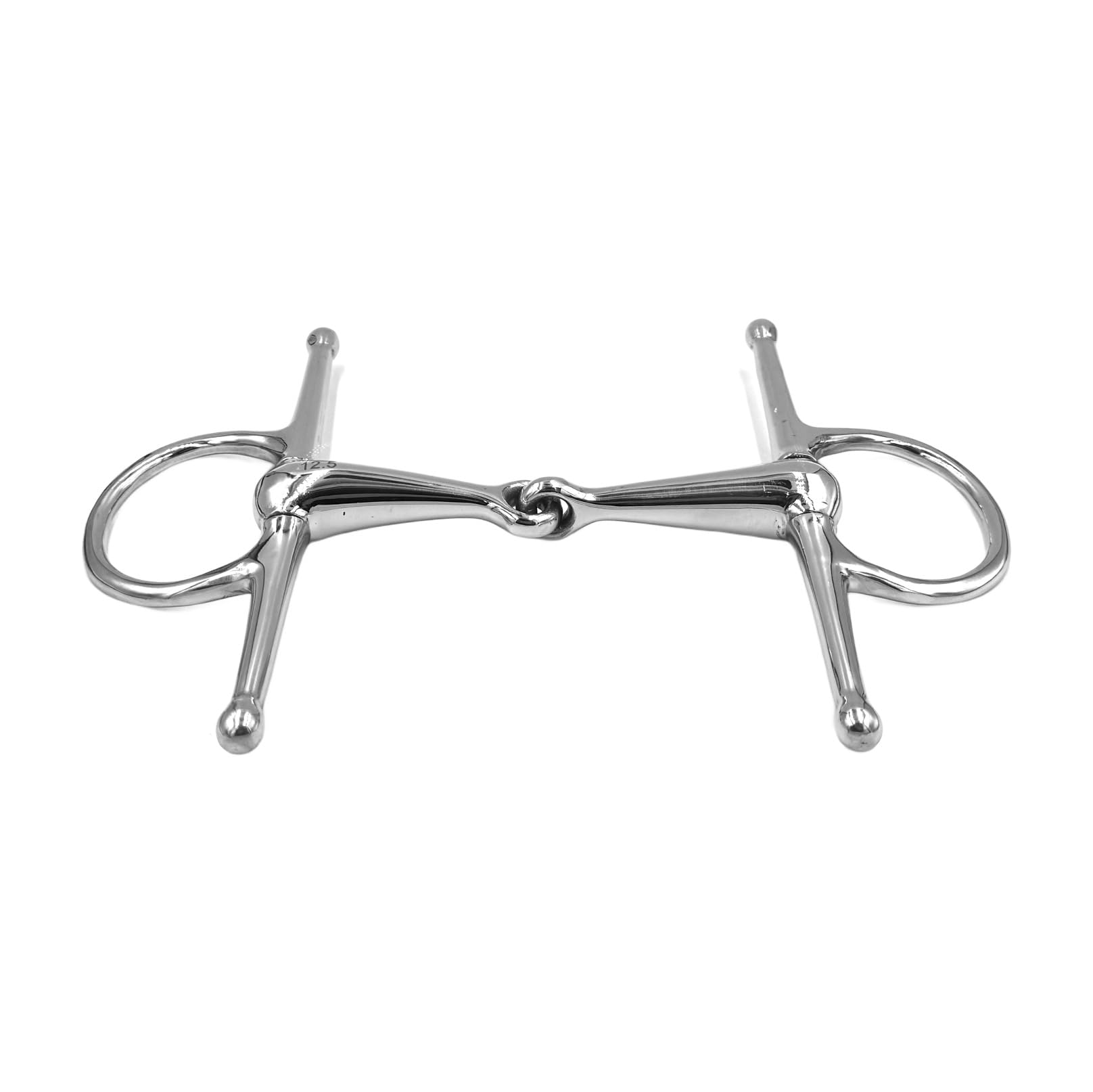 Equine Smile ES0105 Snaffle Bit Simple Broken Stainless Steel 21 mm (12.5 cm), silver - Image 2