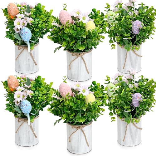 DIYDOFUN Spring Easter Table Decorations Centerpieces &ndash; Set of 6 Pre-Made Eggs...