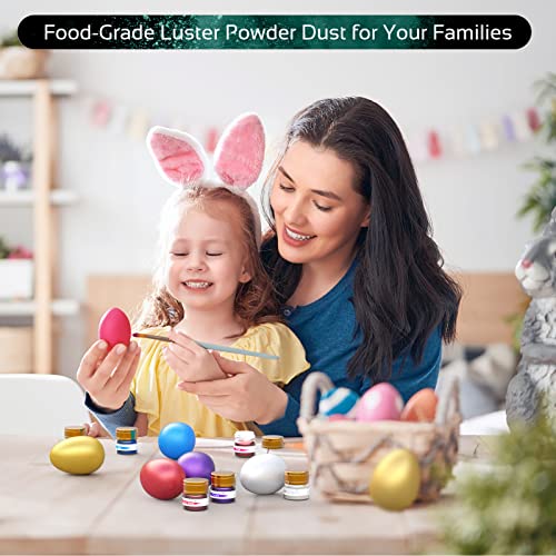 Jelife Green Edible Luster Dust - 5 Grams Food Grade Cake Dust Shimmer Powdered, Edible Metallic Powder Food Coloring for Cake Decorating, Chocolates, Fondant, Drinks, Painting & More, Vegan