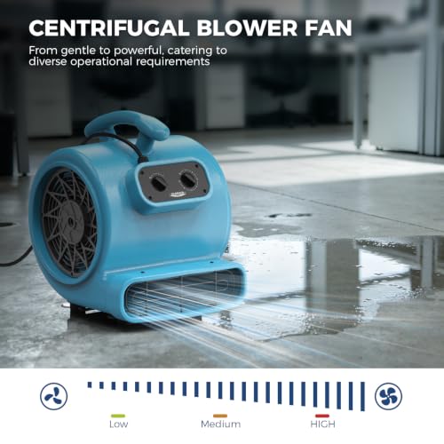 Image of ALORAIR Air Mover 3 Speed Floor Drying Fan 5 Angle Blower Fan - GE3000T