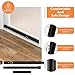 BsBsBest Window Security Bars Inside Adjustable 18 to 51 Inch Sliding Door Security Bar Interior Black 1 Pack Window Locks Security up and Down Window Bars Security Extendable