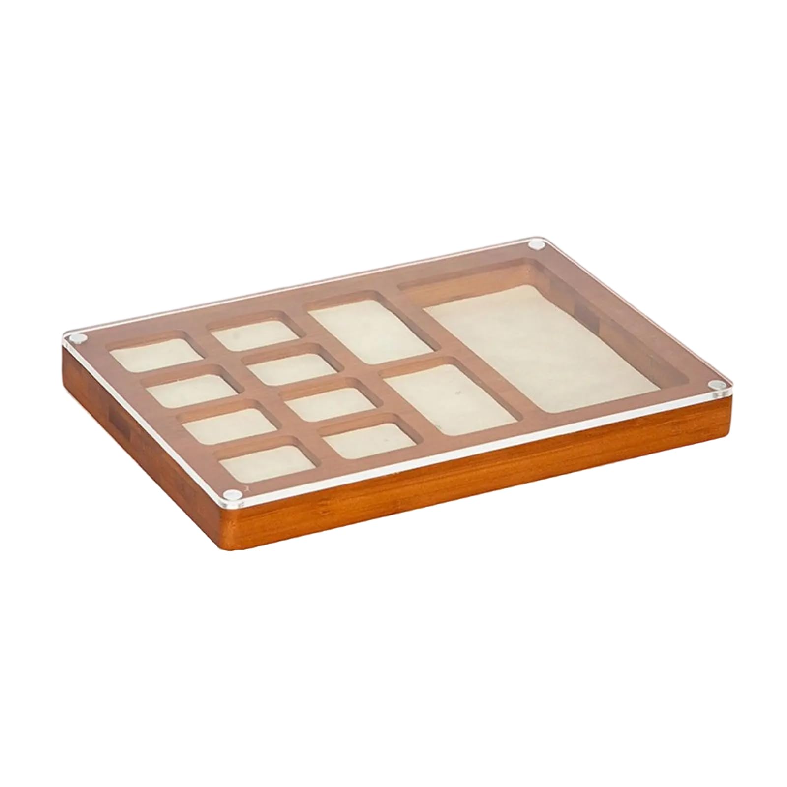 Qsvbeeqj Multi Compartment Bead Tray Jewelry Craft Tray With Lid And Multiple Compartments For Designers
