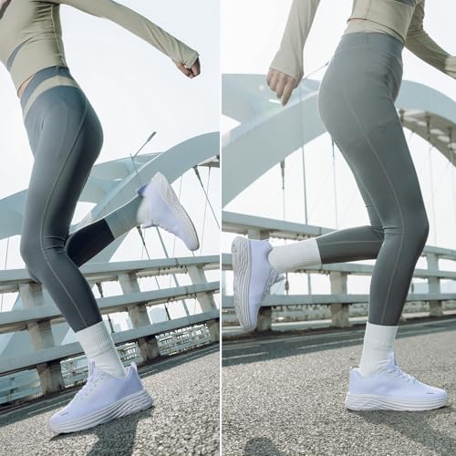 Image of Wide Toe Box Shoes Women Sneakers Extra Wide Width Arch Support Non-Slip Tennis Athletic Ultralight Running Shoes for Women Walking Diabetic Plantar Fasciitis Footwear 6-12