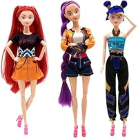 2025 K-pop Demon Dolls for Kids Hunters Made to Move Girl Group Doll for Enthusiasts and Fans (3PCS)