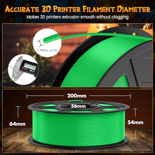 Image of SUNLU Fluorescent PLA 3D Printer Filament, PLA Filament 1.75mm, Brighter Color for Halloween Decoration, Neatly Wound Filament, Fit Most FDM 3D Printer, 1kg Spool, Fluorescent Orange