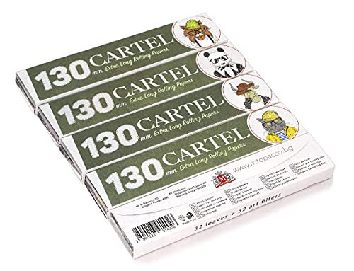 Papel de liar Cartel Supersize Extra Long de 130 mm + puntas de filtro - 5 folletos