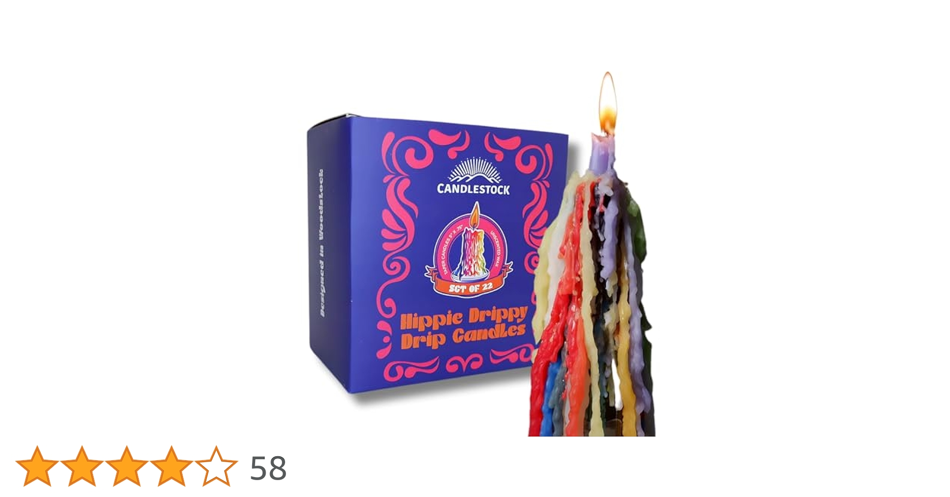 Amazon.co.jp: Candlestock ヒッピー ドリッピードリップ