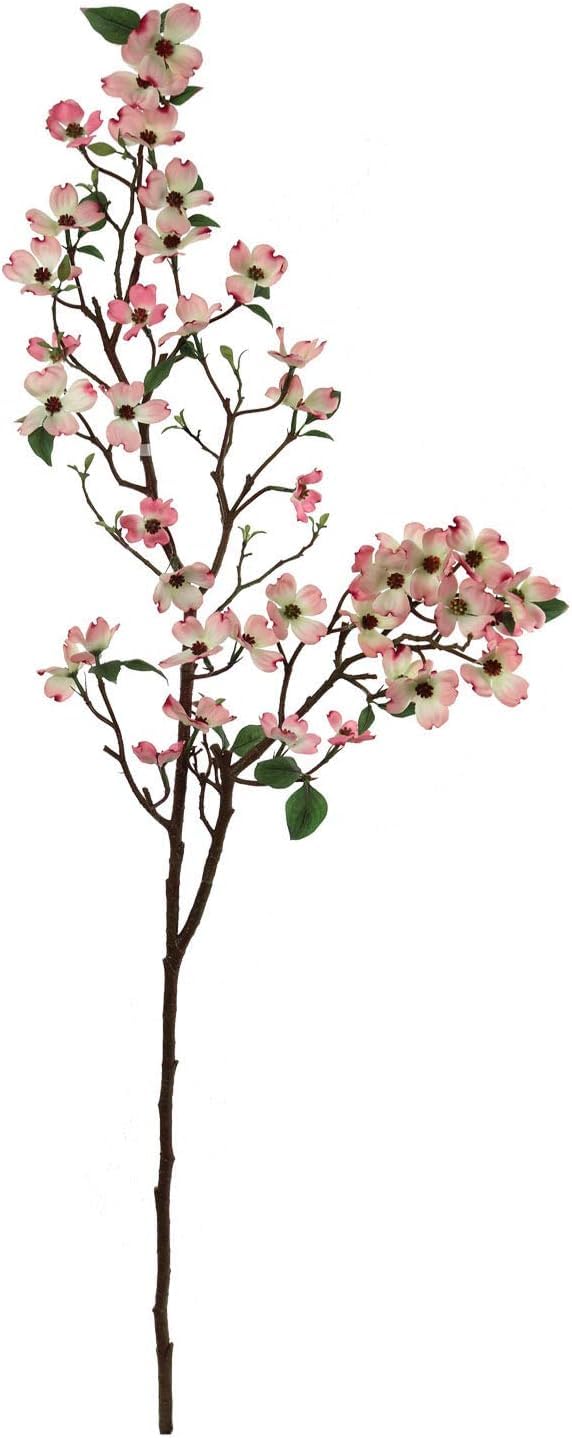 Larksilk 50 inch Pink Dogwood Branch Spray 2-Pack