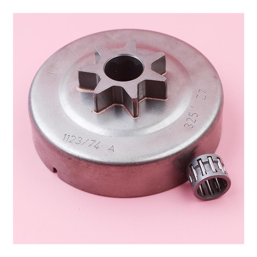Kit de rodamiento de Agujas for Tambor de Embrague con piñón de transmisión de Cadena 325 7T Compatible con motosierras MS230, MS250, MS210, 021, 023, 025, 1123, 640 y 2074