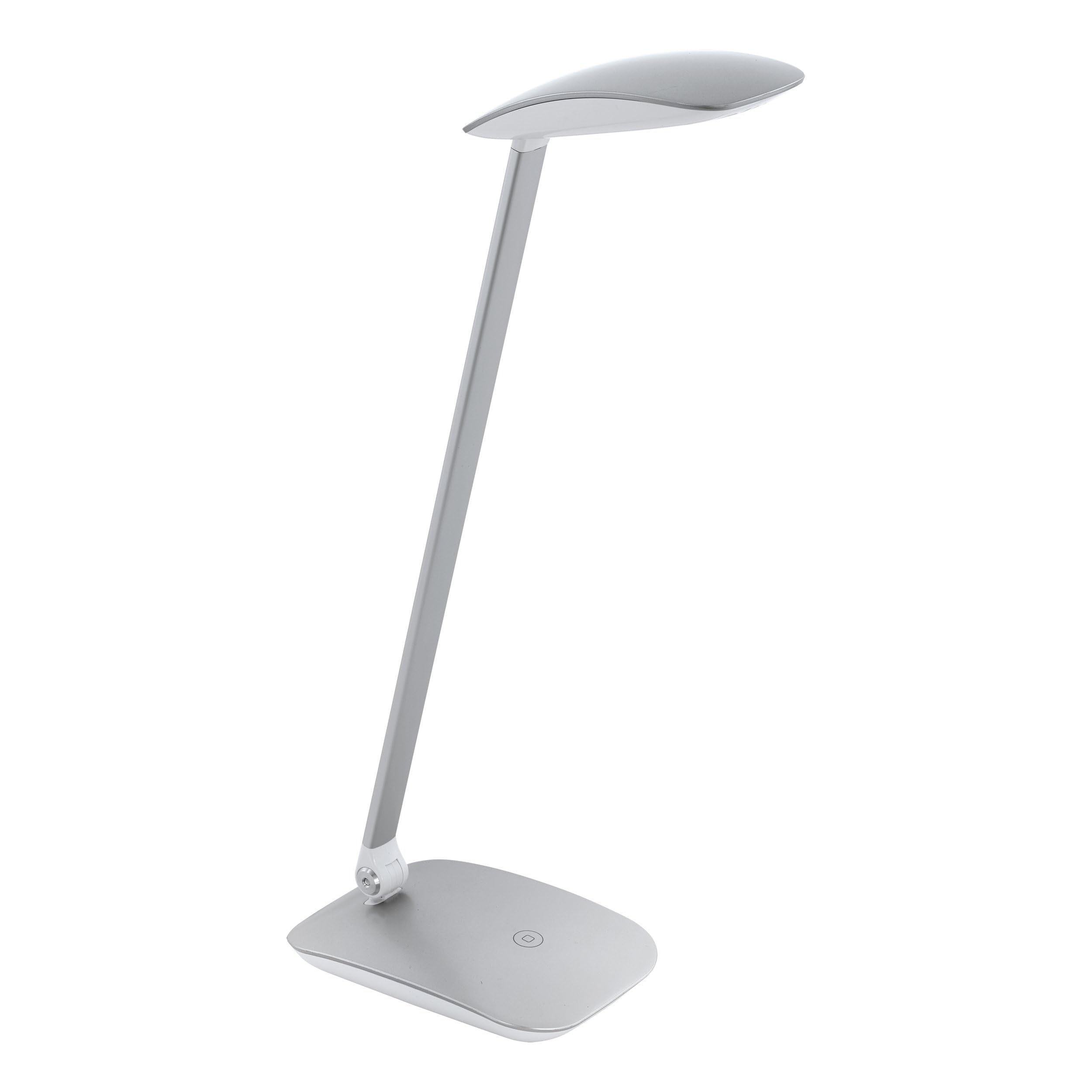 Eglo Silver Cajero Led Desk Lamp With Dimmer