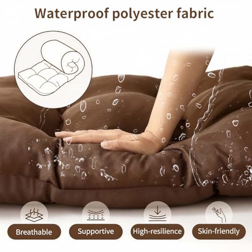 Coussin de banc de jardin imperméable 150 cm pour assise extérieure confortable