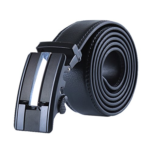 uxcell Mens Automatic Ratchet Leather Belt with Alloy Buckle Wide 1 1/2