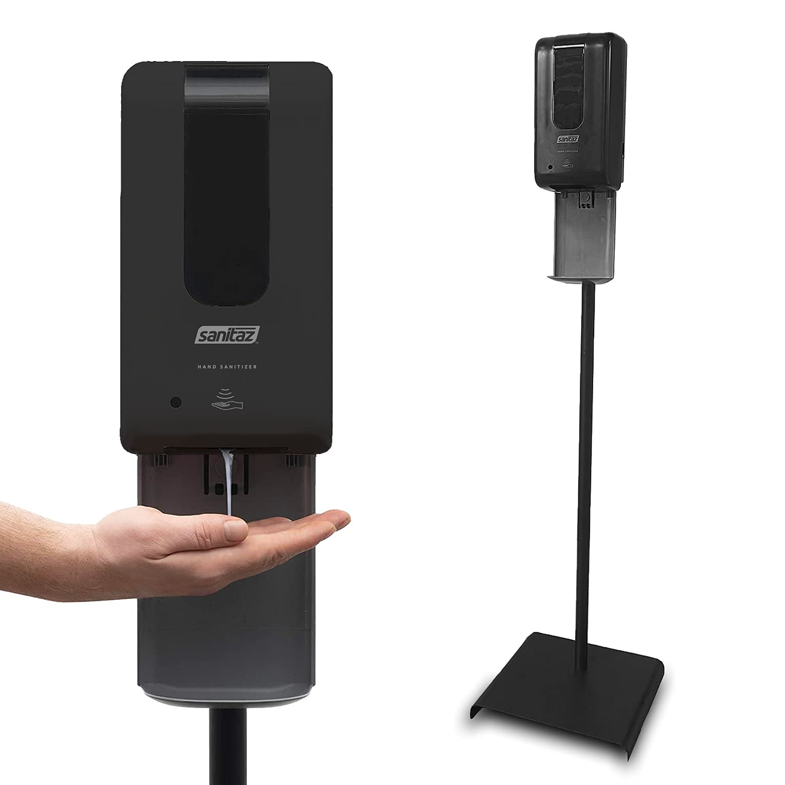 Buy Sanitaz Black Automatic Dispenser with Stand, Drip Tray, and 1200