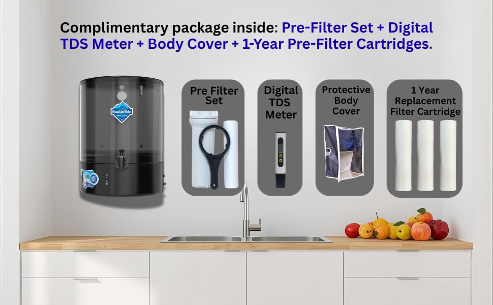 Image of aquaultra B11 7-Stage water purifier filter for home | 9L Transparent Tank | RO+UV+UF (TDS+COVER+SPUN FILTER)
