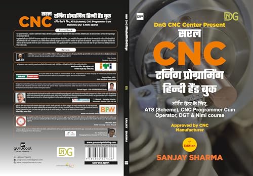 Image of SARAL CNC TURNING PROGRAMMING HINDI HAND BOOK -By- Sanjay Sharma-1st Edition-Jan-2021