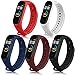 Yandu 5 Pezzi Cinturino per Xiaomi Mi Smart Band 4 / Xiaomi Mi Band 3, Cinturino Silicone di Morbido Traspirante di Colorati per Mi Band 3/4