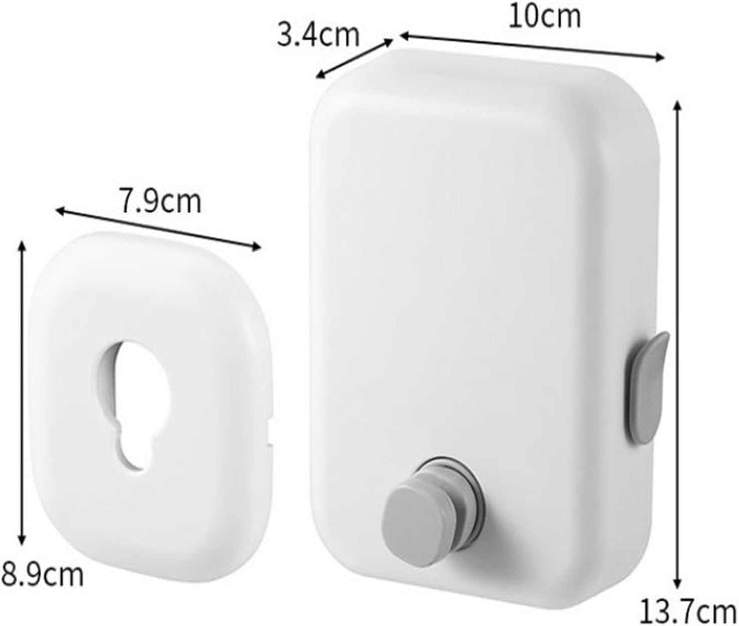 Retractable Clothesline Invisible Clothesline Household Use Non Perforated Telescopic Steel Wire Rope for Bathroom, Laundry, Hotel(White)