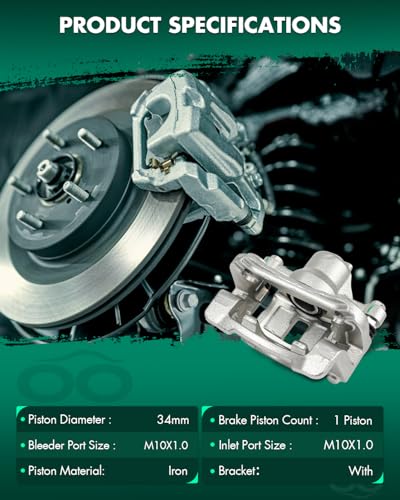 Image of SCITOO 19B6390 19B6391 Rear Left & Right Disc Brake Calipers Assembly w /Bracket For Hyundai For Tucson 2010-2015,For Kia For Sportage 2011-2016
