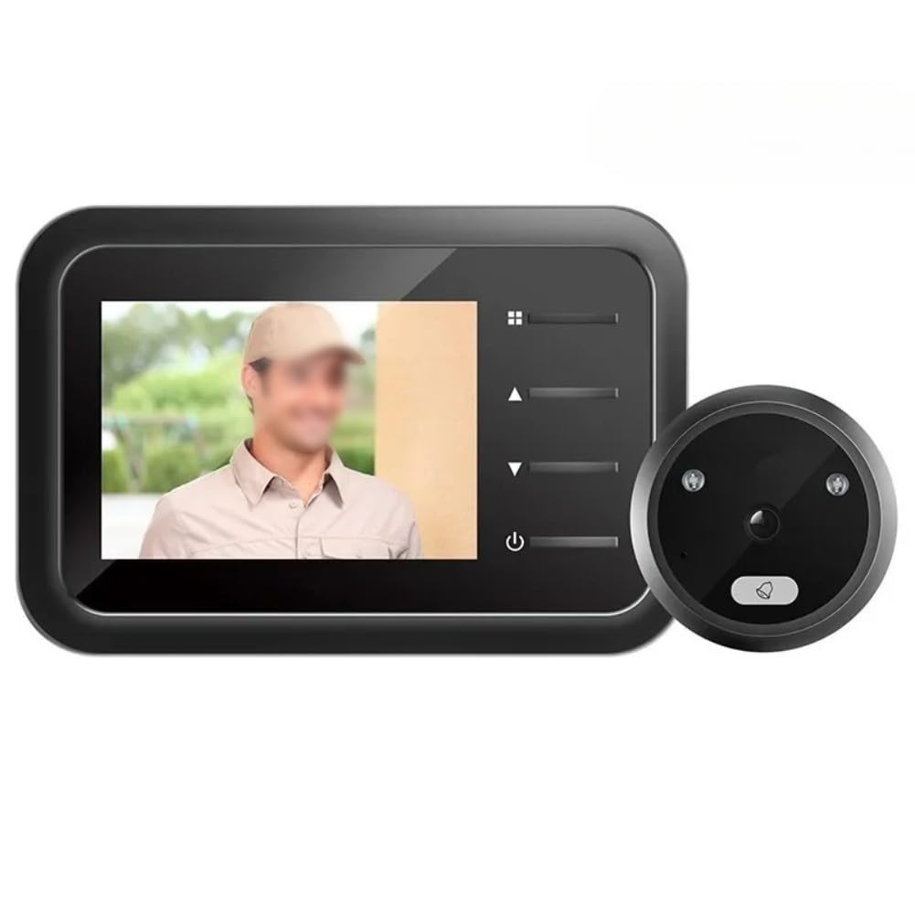 Spioncino digitale con schermo LCD da 2,4 pollici, grandangolo a 120°, telecamera spioncino Cat Eye, rilevamento notturno e movimento, per campanello elettronico intelligente per la