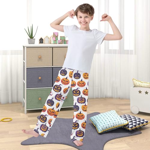 Halloween Pajama Pants Halloween Pumpkin B Long Sleep Pants Lounge Bottoms3