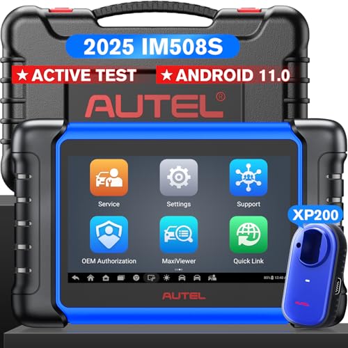Autel Scanner MaxiIM IM508S, 2025 Up of IM508 KM100, Both Scan Tool & Programmer Tool, Programming with XP200, Smart & Expert Mode, 3000+ Bidirectional Tests, 40+ Resets, OS11, 4-Core, 4/64G, AutoAuth