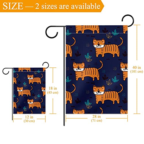 Drapeaux de cour saisonniers double face en polyester bleu marine - 3