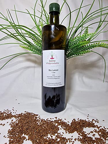 Leinöl 1 Liter frisch, naturtrüb, kaltgepresst Leinöl 1 Liter frisch, naturtrüb, kaltgepresst