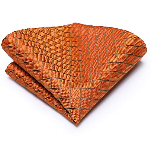 Image of Hi-Tie 5Pcs Mens Solid Color Silk Tie Satin Pretied Bowtie Lapel Pin for Men Handkerchief Cufflink Wedding Gift Box