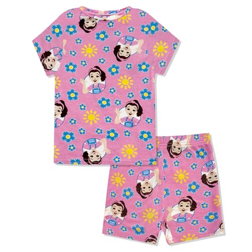 Ms. Rachel Kids Pajama Set - 2 Piece Cozy Girls Boys Pjs, Short Sleeve & Shorts Matching For Toddler Kids - Official Product