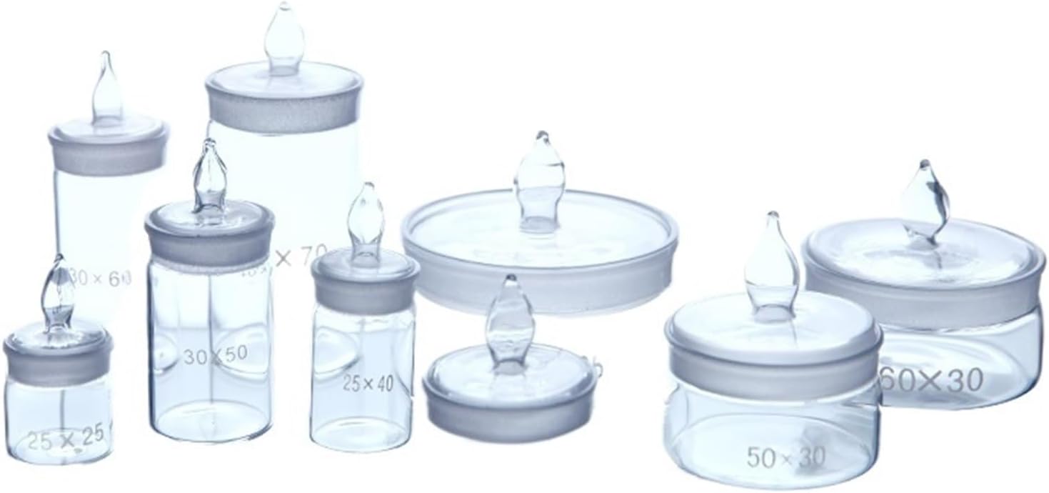 2 Pieces/lot Low/Tall Shape Regular Weighing Bottle Low-Shaped Gauge Bottle Laboratory Equipment(60x30mm)