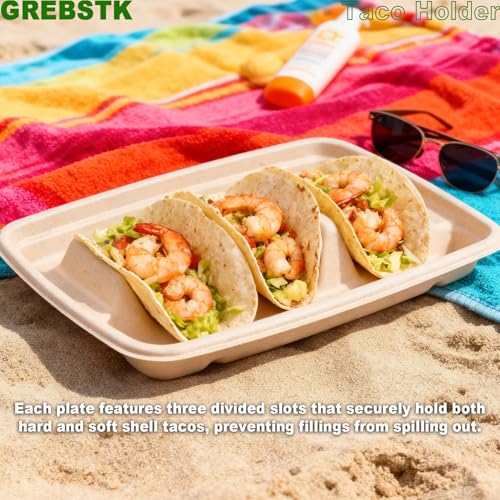 50% Off GREBSTK Compostable Taco Holders - 10 Pack