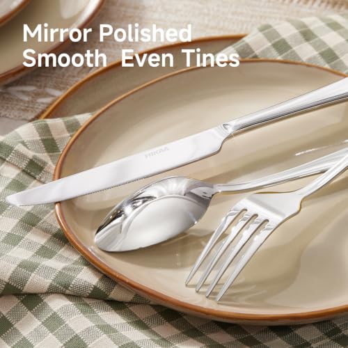 Silverware Set for 8,18/10 Stainless Steel Flatware Set,Cutlery Utensil Set - image 7