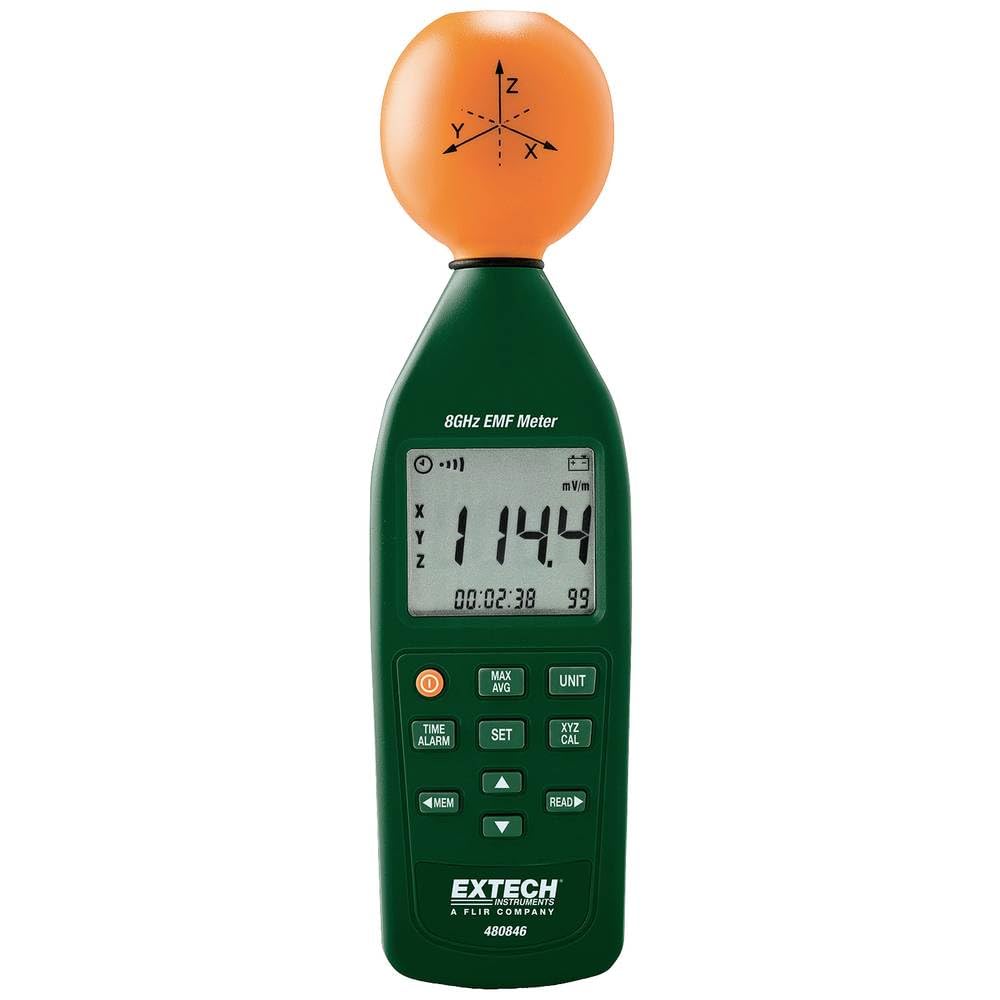 Extech 8GHz RF Electromagnetisches Feldstärkemessgerät, 1 Stück, 480846
