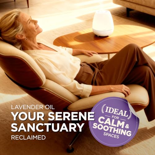 Image of 100% Pure Lavender Essential Oil - 4 Fl Oz - Lavender Oil for Hair, Skin, Diffuser, Aromatherapy & DIY Candle Making Scent