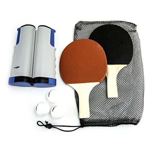 Pro Impact Table Tennis Ping Pong Set - Portable 2 Player Set Includes Travel Bag & Net - Recreation Games For Indoor Or Outdoor Use #TOP1