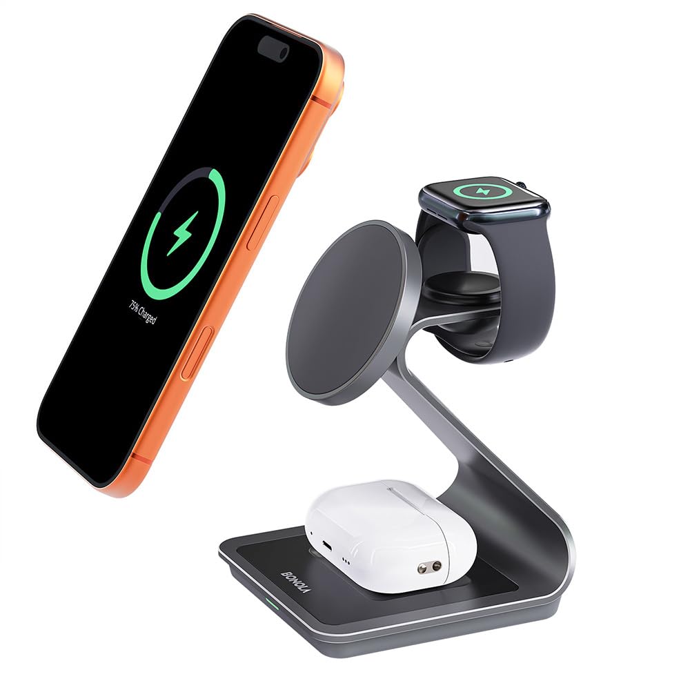 Amazon.co.jp: Bonola 3 in 1 充電ステーション Apple 複数のデバイス